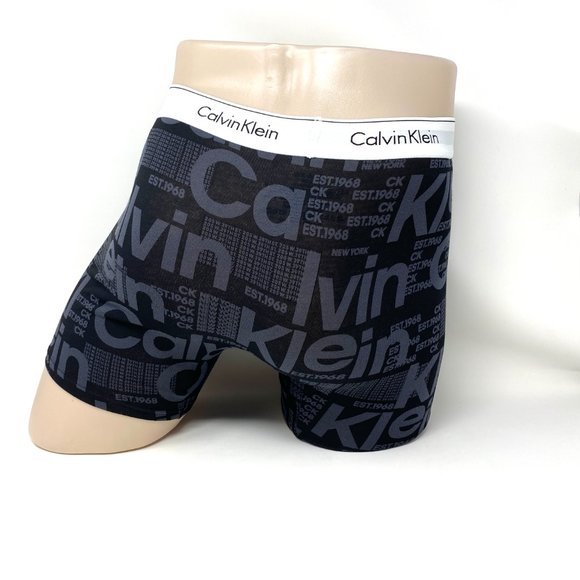 Calvin Klein Men's Underwear Modern Cotton Stretch Boxer Brief Black NB1892002 - Picture 2 of 4